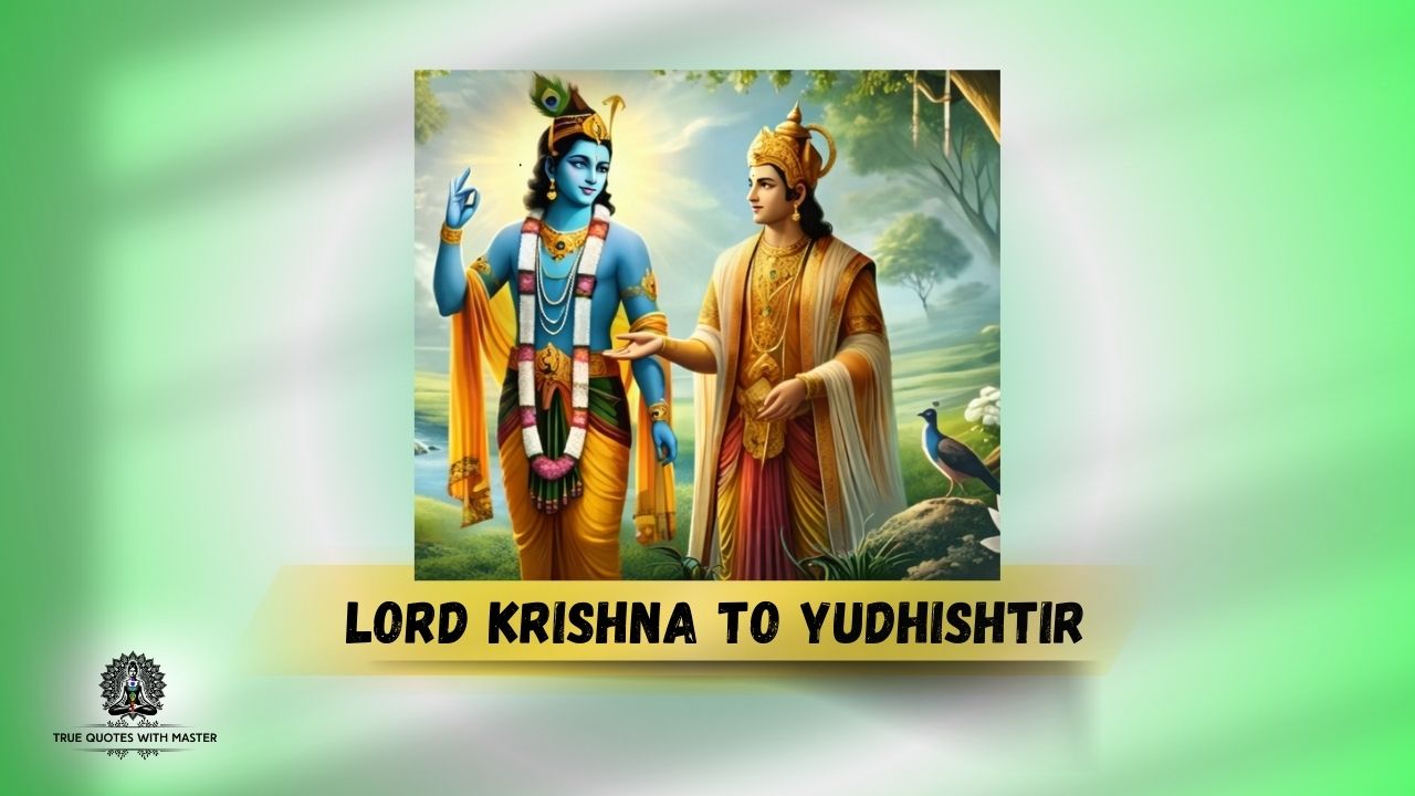 Lord Krishan Reply to Yudhishthira