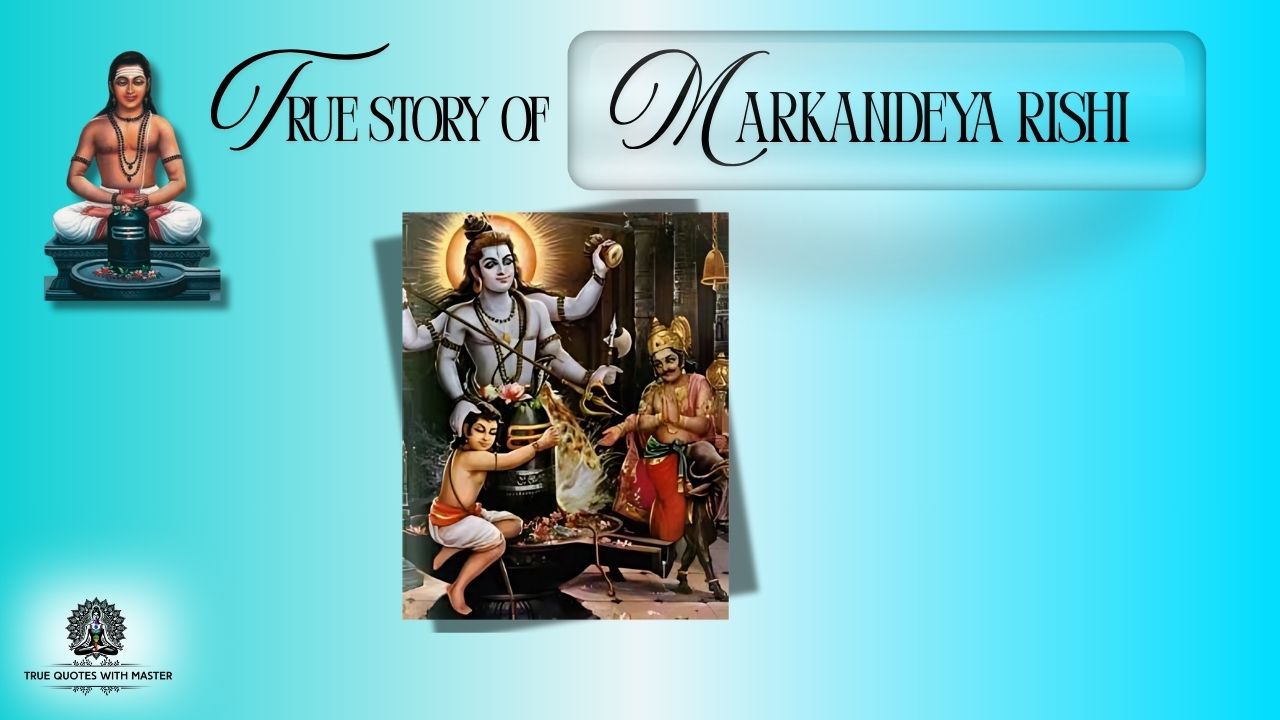 Rishi Markandeya Divine Blessing Shiva
