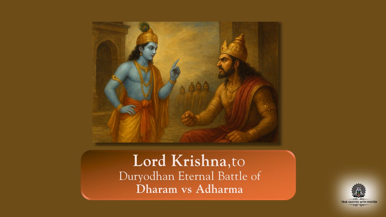 Lord Krishna Duryodhan Dharma vs Adharma
