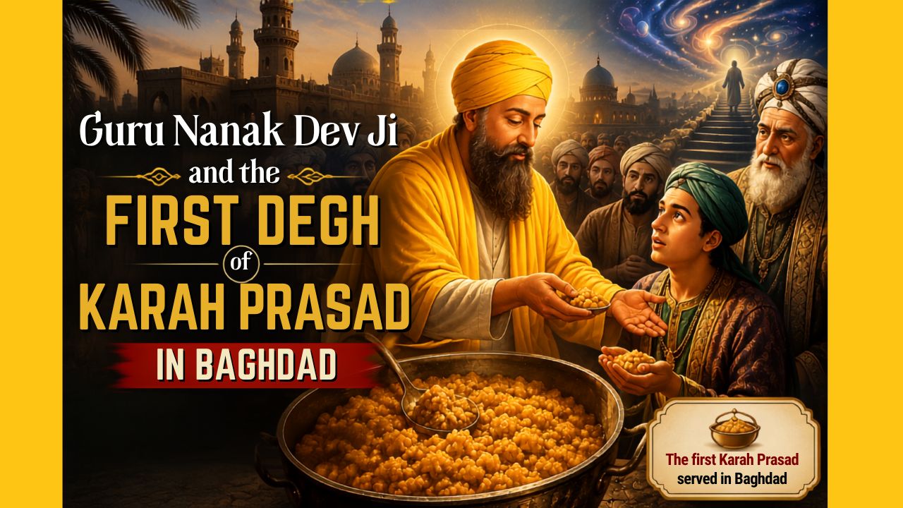 Guru Nanak Dev Ji First Degh Karah Prasad Baghdad